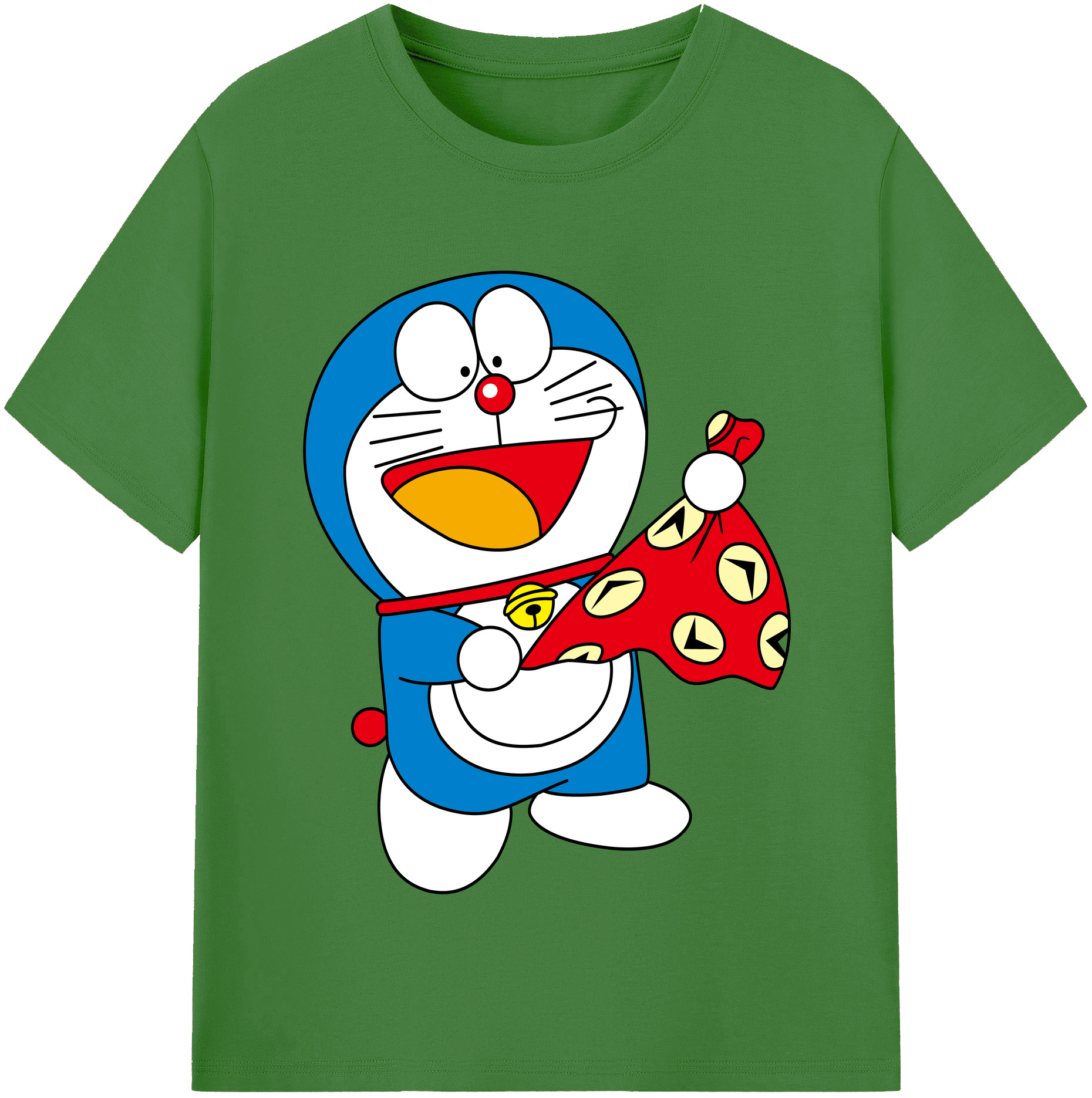 （画像用） ドラえもん Doraemon レディースカジュアルプリントTシャツ（綿100％）